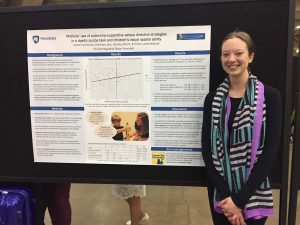 Catherine Hamby and their 2019 SRCD poster