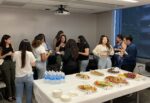 Group of graduate students at reception